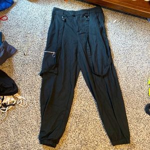 Hot Topic Joggers with suspenders